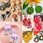 Set 35 emporte-pièces pour polymère et accessoires pour boucles d'oreilles