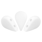 Perles en verre Amos® par Puca® 5x8 mm - Opaque White Mat x10g|raw }}