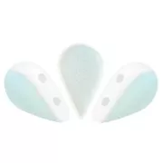 Perles en verre Amos® par Puca® 5x8 mm - Opaque White Mat AB x10g