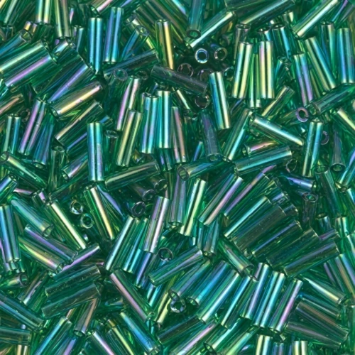 Bugles Miyuki 6 mm BGL-179 - Transparent Green AB x10g