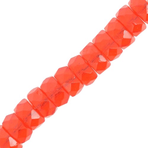 Perles rondelles facettées 6x3 mm - Hyacinth x25