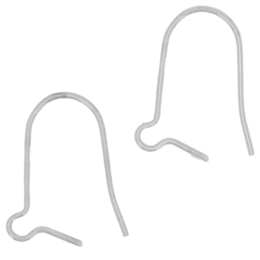 TOAOB 16 Pièces Dormeuses Crochets Boucles D'Oreilles Argent Sterling 925 - Fermoirs à Levier 16x10mm Fabrication Bijoux Dormeuses