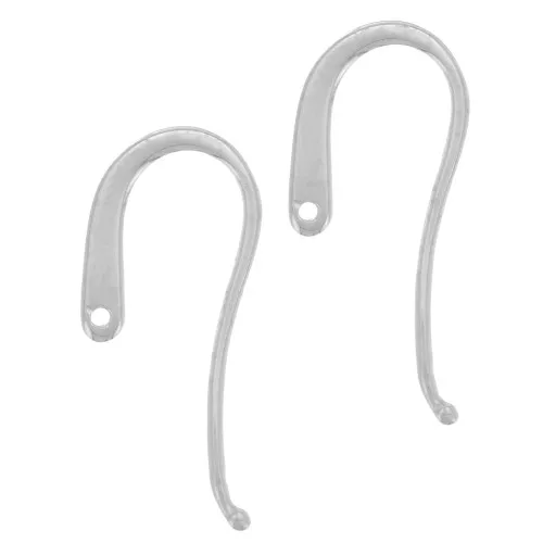 Crochets d'oreilles design 23 mm - Argent 925 x2