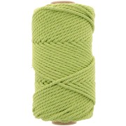 Bobine de cordon en coton pour macramé 3 mm - Vert menthe x50m|raw }}