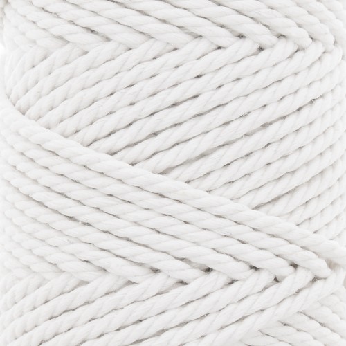 AUAUY Cordon De Macramé 3mm, 2 Brins X 50m Fil Macramé Cordon En Coton Macramé Pour Crochet, 100