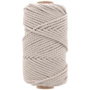 Bobine de cordon en coton pour macramé 3 mm - Lin x50m