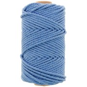 Bobine de cordon en coton pour macramé 3 mm - Bleu clair x50m|raw }}