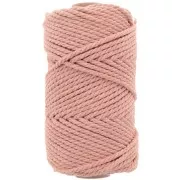 Blush - Bobine de cordon en coton pour macramé 3 mm - Blush x50m Bobine de cordon en coton pour macramé 3 mm - Blush x50m