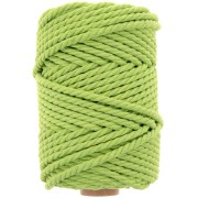 Bobine de cordon en coton pour macramé 5 mm - Vert menthe x50m|raw }}