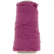 Bobine de cordon en coton pour macramé Cotton Suprême 3XL peigné - Mauve x75m