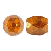 Perles en verre Baros® par Puca® 6x5 mm - Frost Tangerine Bronze x10g