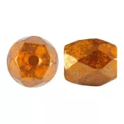 Perles en verre Baros® par Puca® 6x5 mm - Frost Tangerine Bronze x10g