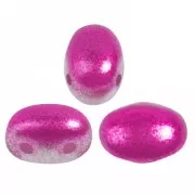 Perles en verre Samos® par Puca® 7x5 mm - Ice Slushy Strawberry x10g