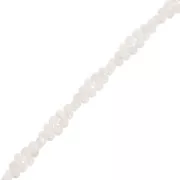 Perles rondes en nacre teintée 2.5 mm - Blanc x37cm