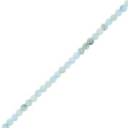 Perles rondes en nacre teintée 2.5 mm - Vert d'eau x38cm|raw }}