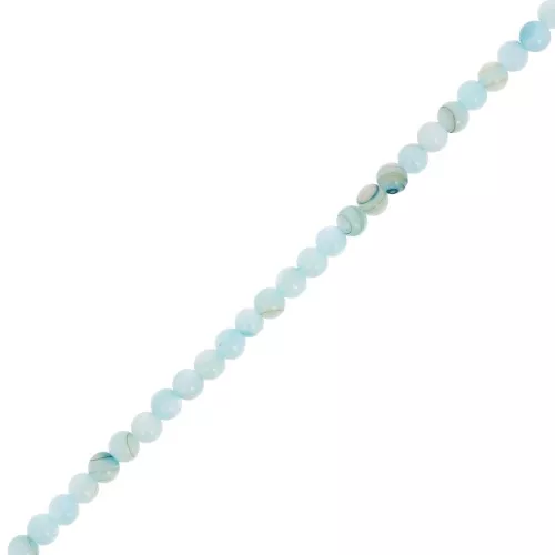 Perles rondes en nacre teintée 2.5 mm - Vert d'eau x38cm