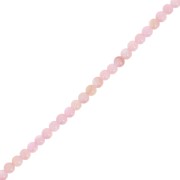 Perles rondes en nacre teintée 2.5 mm - Rose clair x38cm