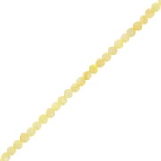 Perles rondes en nacre teintée 2.5 mm - Jaune clair x38cm