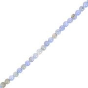 Perles rondes en nacre teintée 2.5 mm - Bleu x38cm|raw }}