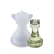 Moule silicone pour réaliser la tour 3D de l'échiquier 31x22 mm en résine x1