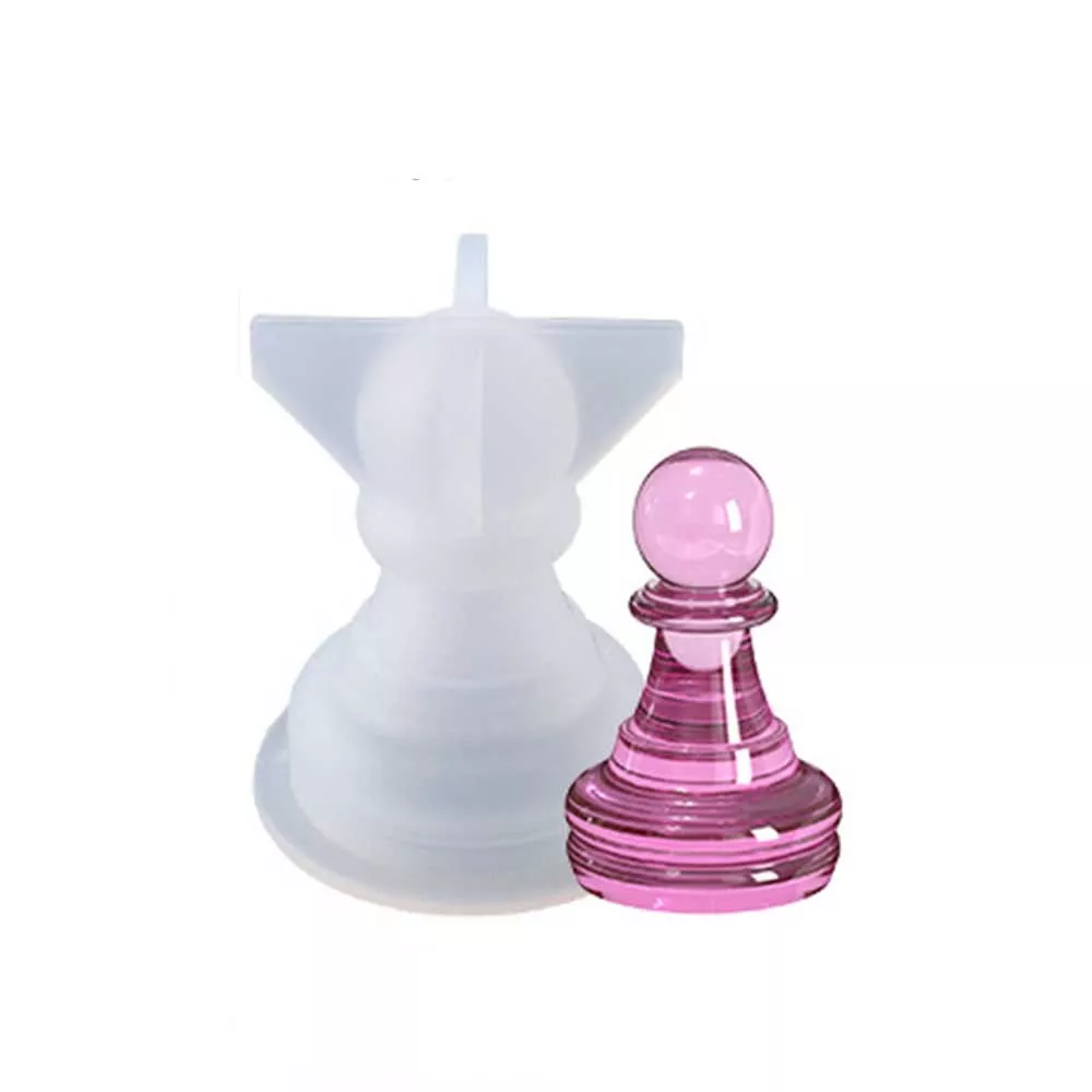 Moules En Silicone Pour Pièces D'échecs DIY - Lot De 6 Pièces Réutilisables, Faciles à Nettoyer