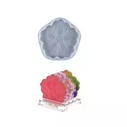 Moule silicone pour réaliser une fleur de cerisier en résine 120x122 mm x1