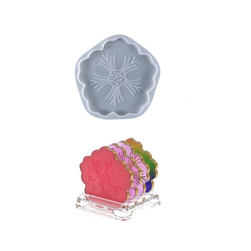 Moule silicone pour réaliser une fleur de cerisier en résine 120x122 mm x1