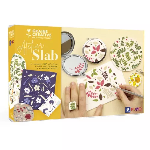 Kit de modelage Fimo - Atelier Slab - Découvrir la technique du Slab