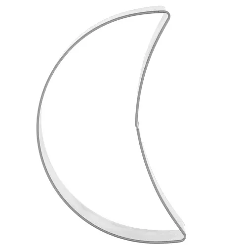 Emporte-pièce en acier inox pour modelage 60x25 mm - Lune x1