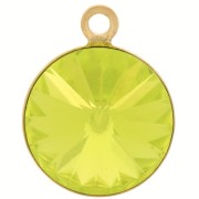 Serti pendentif à coller pour cabochon PureCrystal 1122 10 mm - Doré x1