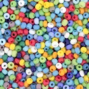 Perles rocailles Preciosa 11/0 2 mm - Mix Opaque Multicolore x20g