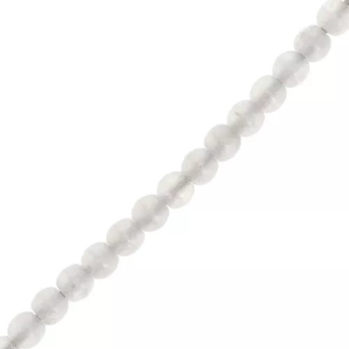 Perles rondes en verre recyclé tchèque 3 mm - Alabaster Grayish x50
