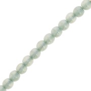 Perles rondes en verre recyclé tchèque 3 mm - Alabaster Fern Green x50|raw }}