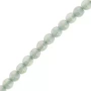Perles rondes en verre recyclé tchèque 3 mm - Alabaster Fern Green x50