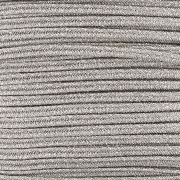 Soutache Luxor fabrication italienne 3 mm - Marron clair - Argenté x1m