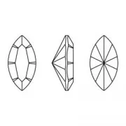 Navette PureCrystal 4228 15x7 mm Crystal Golden Shadow