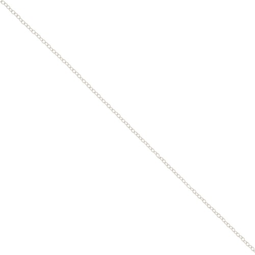 Chaîne maille Forçat 1.65 mm - Placage Argent fin x50cm