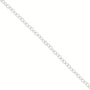 Chaîne maille Forçat 1.65 mm - Placage Argent fin x50cm