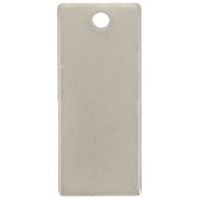 Pendentif rectangle 21x9 mm - Acier inoxydable 304 x1|raw }}
