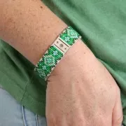 Intercalaire tissage Miyuki 11/0 exclu Perles & Co Lune 16x11 mm - Doré à l'or fin