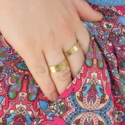 Bague à former et à personnaliser 49x7 mm - Laiton brut x1