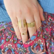 Bague à former et à personnaliser 62x11 mm - Laiton brut x1