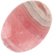 Cabochon ovale facetté 18x13 mm en pierre gemme - Rhodochrosite x1|raw }}