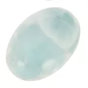 Cabochon ovale 14x10 mm en pierre gemme - Larimar x1