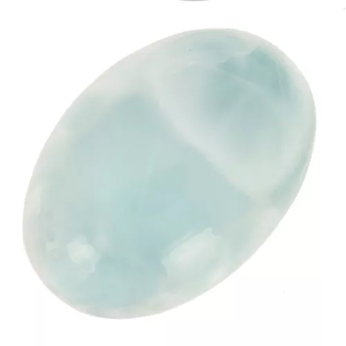 Cabochon ovale 14x10 mm en pierre gemme - Larimar x1