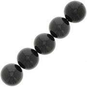 Perles rondes 6 mm pierre gemme - Spinelle noir x15|raw }}