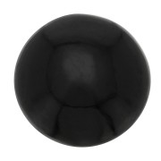 Cabochon rond 8 mm en pierre gemme - Spinelle noir x1|raw }}
