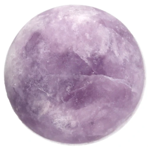 Cabochon rond 10 mm en pierre gemme - Lepidolite x1