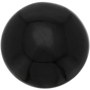 Cabochon rond 12 mm en pierre gemme - Spinelle noir x1