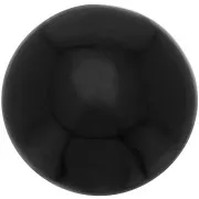 Cabochon rond 12 mm en pierre gemme - Spinelle noir x1